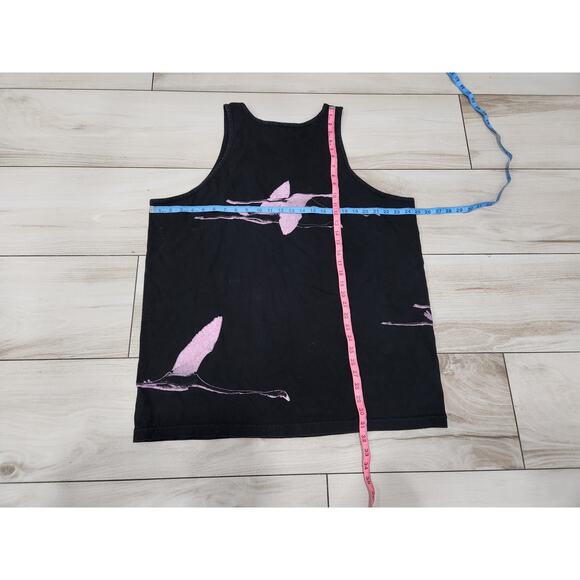 vtg mens Shoe Gallery Miami sneaker shirt tank top FAW Flamingos at war size 2XL - Picture 2 of 2